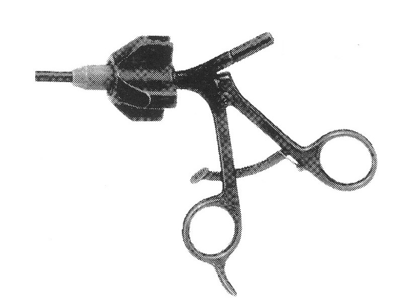 İZOLELİ ENDO  KAVRAMA FORSEPS G MODEL SAP ÇAP: 10MM L:36CM